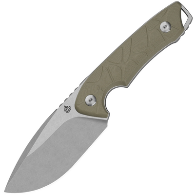 QSP Knife Tiny TOT 10Cr15MoV, stonewash,  sand G10 QS169-C1 - KNIFESTOCK