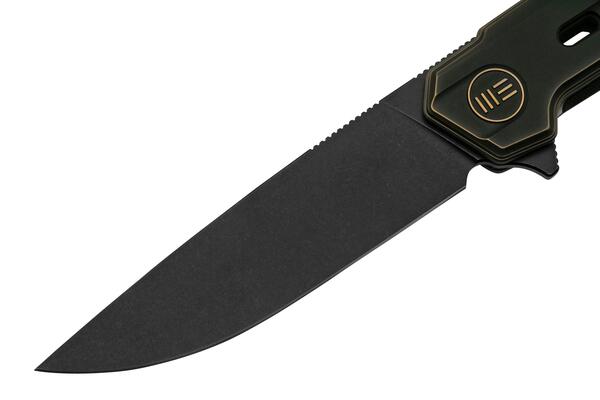 WE NAVO BRONZE / Black Titanium Handle Bronze / Black Titanium Liner Black Stonewashed CPM 20CV BLAD - KNIFESTOCK