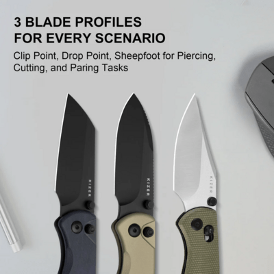 Kizer Drop Bear 2 | Nitro-V| Richlite(Blue Canyon)| - KNIFESTOCK