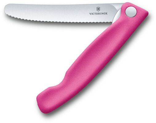 VICTORINOX 6.7836.F5B SWISS CLASSIC cuțit de închidere pentru roșii 11cm roz  - KNIFESTOCK
