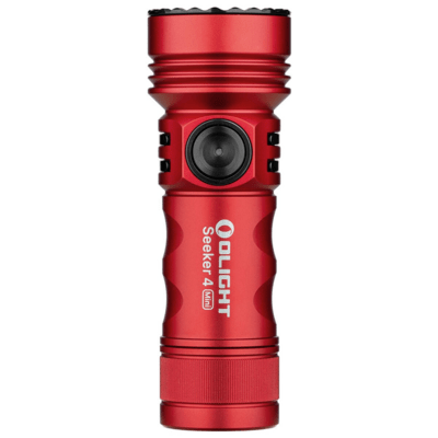 Olight Seeker 4 Mini Dual LED Flashlight Red (Cool White &amp; UV Light) - KNIFESTOCK