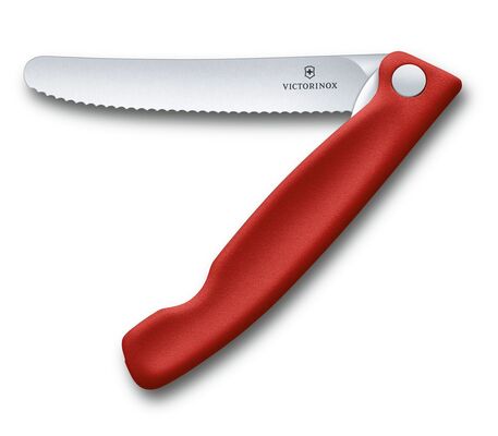 Victorinox Konyhai kés összecsukható asztali kés Swiss Classic hullámos penge 11 cm - KNIFESTOCK