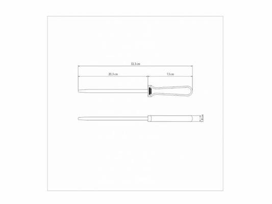 Tramontina Dynamic Sharpening Steel Rod 20cm, Wood handle 22935/108 - KNIFESTOCK