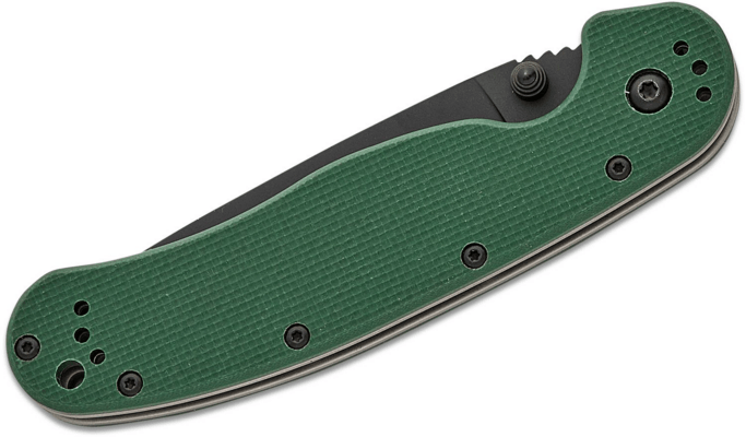 Ontario RAT 1 Green G10 S35VN ON8991 - KNIFESTOCK