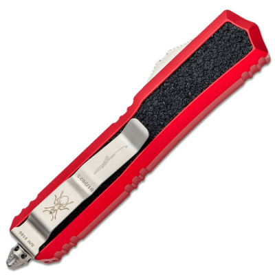 MICROTECH MAKORA D/E Stonewash Standard, OD Red, SS 206-10RDS - KNIFESTOCK