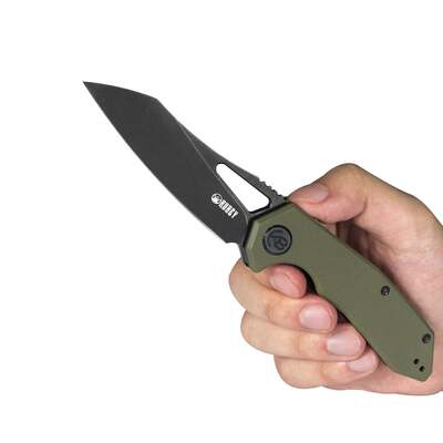 KUBEY New Vagrant Liner Lock Folding Knife Tan G10 Handle KU291E - KNIFESTOCK