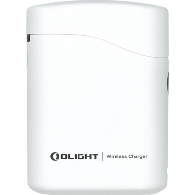 Latarka Olight Baton 4 Premium Edition z bezprzewodowym etui ładującym (biała, 1300 lumenów) - KNIFESTOCK