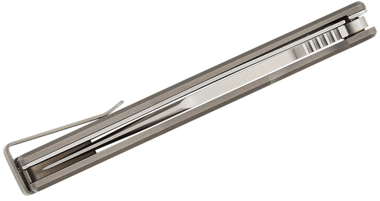 Ocaso Solstice Titanium + Satin / Harpoon 9HTS - KNIFESTOCK