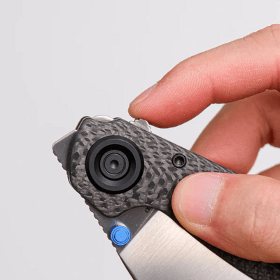 Vosteed Shilin Cutter Elmax Satin Black Carbon Fiber A2810 - KNIFESTOCK