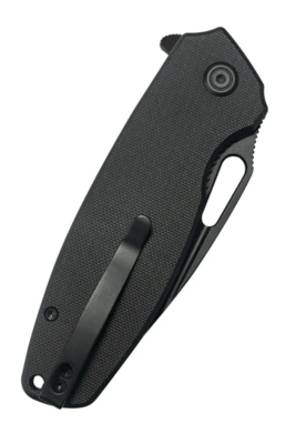 Kubey nôž Tityus Black G10, Blackwash 14C28N - KNIFESTOCK