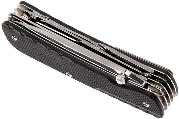 Couteau de poche Ruike LD42-B Trekker, Noir - KNIFESTOCK