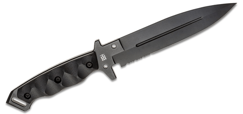 Halfbreed Blades Medium Infantry Knife - Fixed Blade MIK-01PS BLK - K110 - KNIFESTOCK