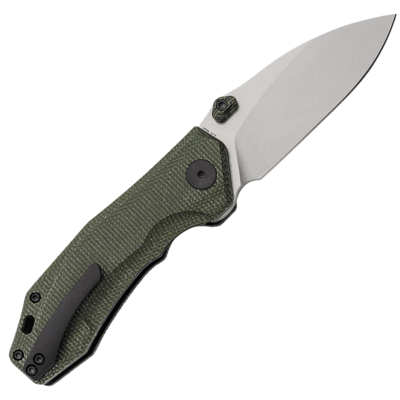 Petrified Fish PFP04 Havrog Stonewash K110 Green Micarta PFP04GRMW - KNIFESTOCK