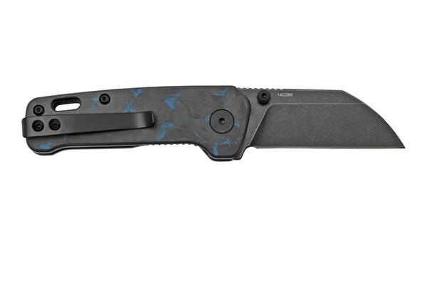 QSP Knife Penguin Mini 14C28N, CF overlay G10 Blue QS130XS-D2 - KNIFESTOCK