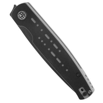 Petrified Fish PFE07 Morse Black Stonewashed 154CM Black with Gray G10 PFE07DDW - KNIFESTOCK