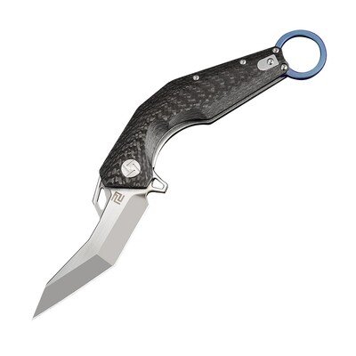 Artisan Cobra S35VN/Carbon Fiber Blue 1811g-Bus - KNIFESTOCK