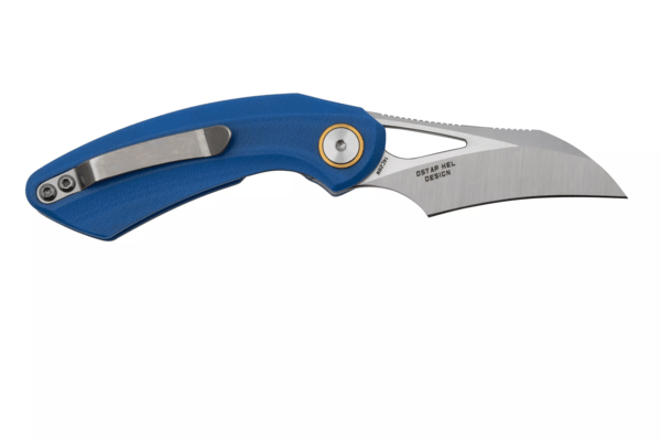 Bestech BIHAI 14C28N Stonewash+Satin G10  Blue BG53D-1 - KNIFESTOCK