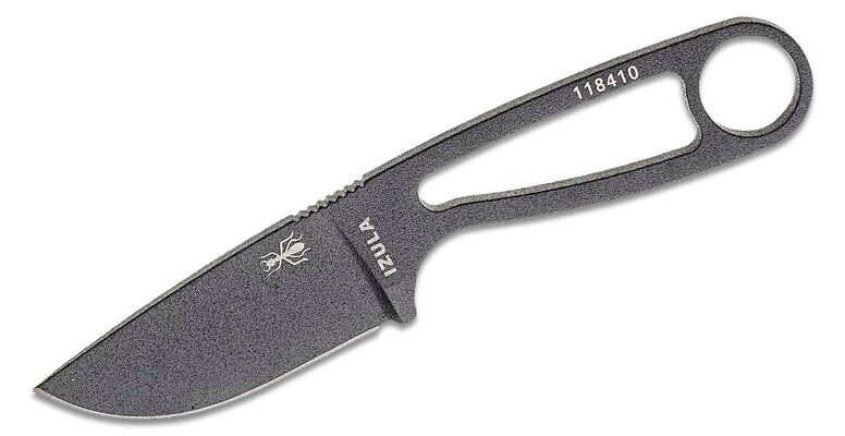 ESEE Izula Lame Grise Tactique, Manches G10 Noires avec Kit IZULA-TG-B-KIT - KNIFESTOCK