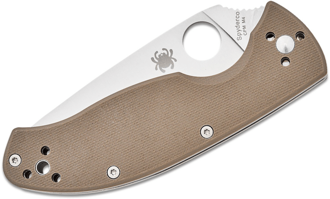 Spyderco Tenacious Brown G-10 CPM M4 Reveal 13 C122GBNM4P - KNIFESTOCK