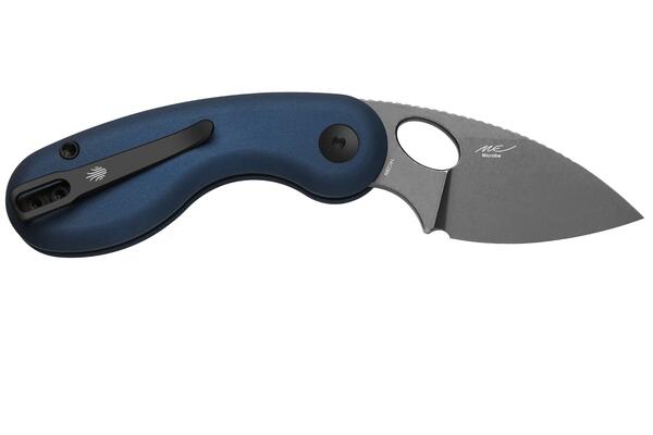 Kizer Microbe 14C28N, Gray Stonewashed, Aluminum V2742A1 - KNIFESTOCK