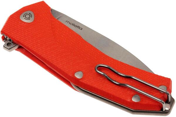 Lionsteel Liner Lock Sleipner Blade, ORANGE  G10 handle, IKBS KUR OR - KNIFESTOCK