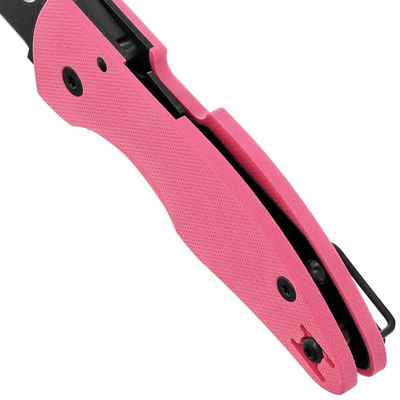 Spyderco MicroJimbo Pink G-10 Schwarze Klinge SPRINT C264GPNBKP - KNIFESTOCK