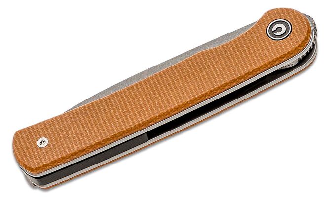 CIVIVI Stylum Front Flipper Micarta Maro Spălare cu Piatră Gri C20010B-A - KNIFESTOCK