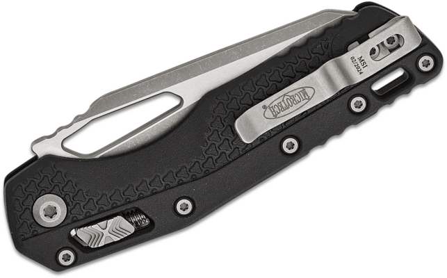 Microtech MSI® S/E Tri-Grip Wtryskowo Formowany Czarny Apoc Pełne Ząbkowanie 210T-12APPM - KNIFESTOCK
