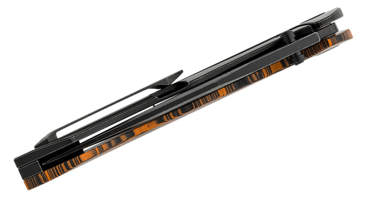 Bestech KEEN II S35VN, Black Stonewashed, Black orange G10+Titanium, Black+Orange BT2301F - KNIFESTOCK
