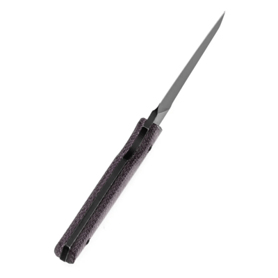 Tenable Knives Parr Blackwash 14C28N Purple Micarta - KNIFESTOCK