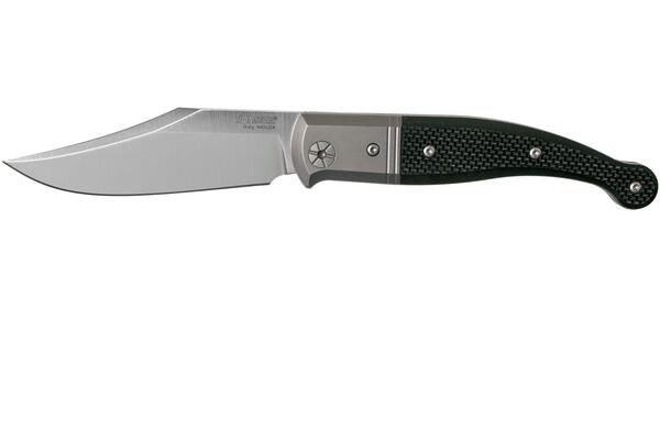 Lionsteel Niolox blade, Black G10 Handle, Titanium Bolster &amp; liners GT01 GBK - KNIFESTOCK