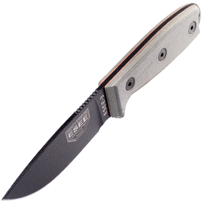 ESEE Knives Model 3, Coyote Brown tuppi, MOLLE Back ja Clip Plate ESEE-3PM-MB - KNIFESTOCK