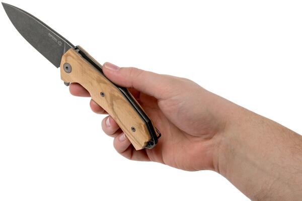 Lionsteel Liner Lock Sleipner Blade PVD+SW blade, OLIVE WOOD handle, IKBS KUR BUL - KNIFESTOCK