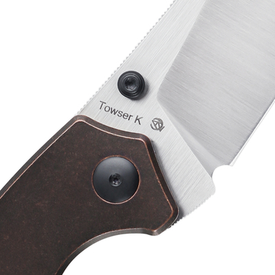 Kizer Towser K Liner Lock Knife, Black Copper - V4593C3 - KNIFESTOCK