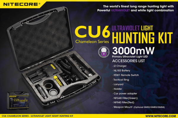 Nitecore flashlight CU6 HUNTING KIT - KNIFESTOCK