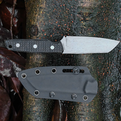 Vosteed Mink (3,99&#039;&#039;) Nitro-V Stonewash Fekete Micarta D0103 - KNIFESTOCK