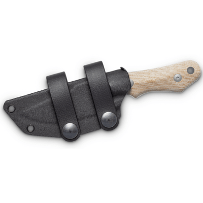 Viper HANDY2 Sheepfoot Stonewash M390, Natural Canvas Micarta, Kydex sheath VT4050CN - KNIFESTOCK