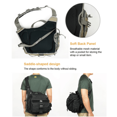 Magforce Superman Sling Bag II Black #0439B - KNIFESTOCK