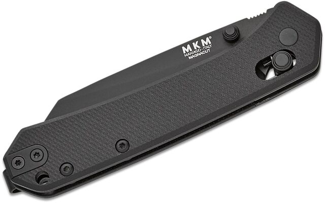 MKM YIPPER – MAGNACUT BLACK COAT.bld - BLK G10 hdl, CROSS BAR LOCK MK YP-GBKB - KNIFESTOCK