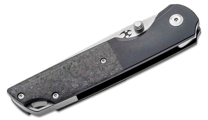 Kansept Warrior CPM-S35VN 6AL4V Titanium +carbon fiber+Drop Point Blade K1005T6 - KNIFESTOCK