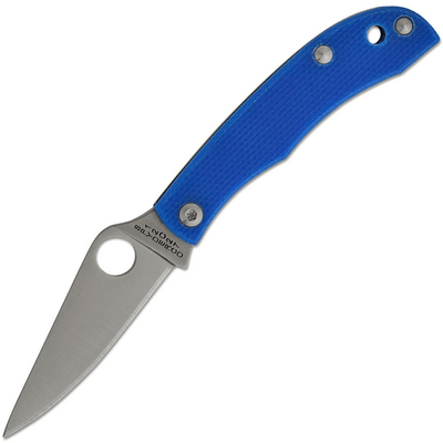 Spyderco HONEYBEE BLUE G-10 PLAINEDGE - KNIFESTOCK