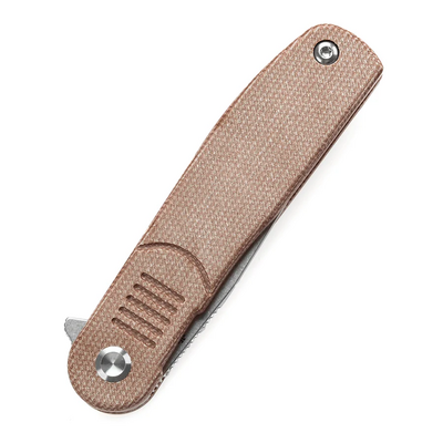 TENABLE KNIVES Einar Stonewashed Nitro-V 0.137&#039;&#039;/3.5mm Brown Micarta T2072A5 - KNIFESTOCK