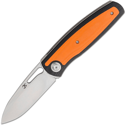 Kansept Mato Stonewash CPM-S35VN Black and Orange G10 K1050A2 - KNIFESTOCK