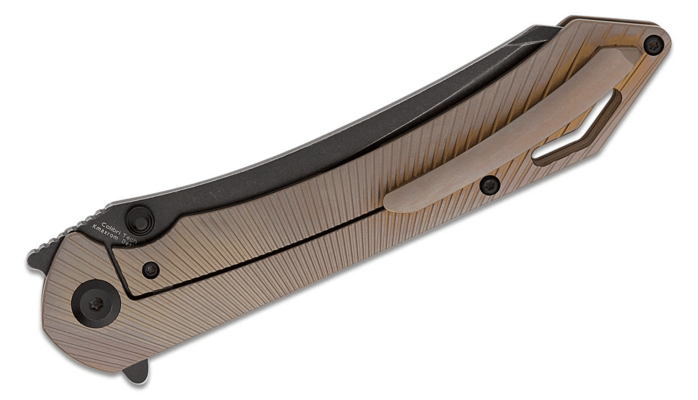 Kansept Colibri Tech Black Stonewashed CPM S35VN Bronze Anodized Titanium K1060A5 - KNIFESTOCK