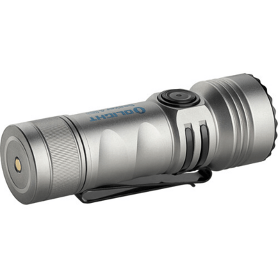 Olight Seeker 4 Mini Dual LED Flashlight Titan Limited Edition (Cool White &amp; UV Light) - KNIFESTOCK