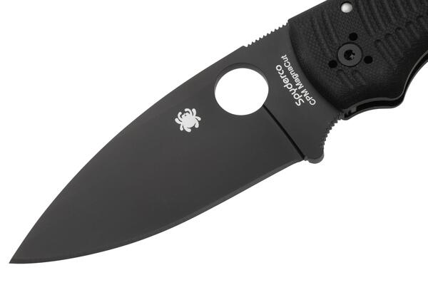 Spyderco Shaman Salt Black G-10 CPM MagnaCut Black Blade C229GMCBKP - KNIFESTOCK