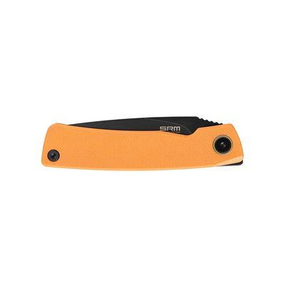 SRM Air 14C28N Orange G10 Linerlock 105M-GJ - KNIFESTOCK