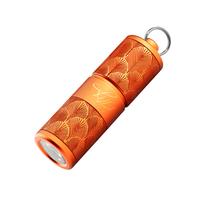 Olight iTHX EDC Flashlight Keychain – Orange Feathers Edition - KNIFESTOCK