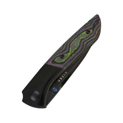 Kizer Spitfire S35VN Titanium &amp; Camo Carbon 80‘s Ki3690A2 - KNIFESTOCK