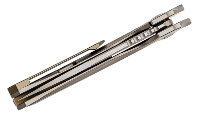 Bestech VIGIL M390, Satin, Titanium, Gray BT2201A - KNIFESTOCK